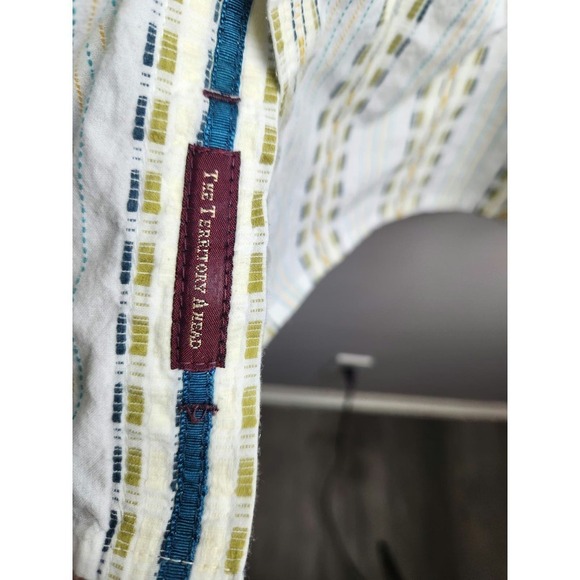 The Territory Ahead Mens Button Front Shirt Sz XL Geometric Western print cotton - Picture 8 of 10